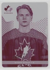 2018 Upper Deck Team Canada Juniors Printing Plate Magenta 1/1 Bowen Byram 0c3