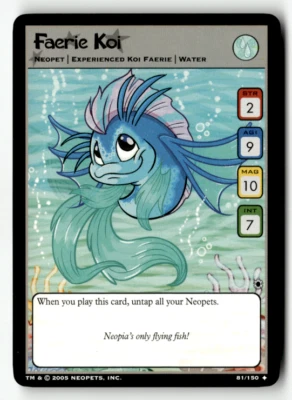 Neopets TCG - Faerie koi 81/150 - The Darkest Faerie WOTC - Image 1 of 2