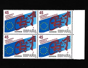 OPC 1989 Spain EEC Presidency Sc#2600 Block of 4 MNH 34002 - Picture 1 of 1