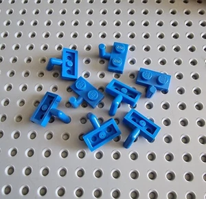 LEGO Platte mit Haken 8 stk. 1x2 blau blue plate with hook 4623 A026 - Bild 1 von 1