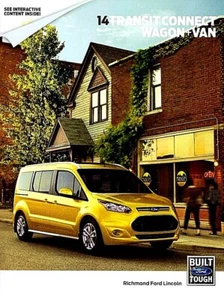 2014 FORD TRANSIT CONNECT WAGON + VAN—46 PAGE SALES BROCHURE—XL XLT TITANIUM—NEW - Picture 1 of 1