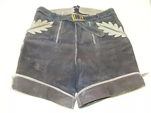Ancienne Pantalon En Cuir Pour Enfants Vintage - Bild 1 von 1