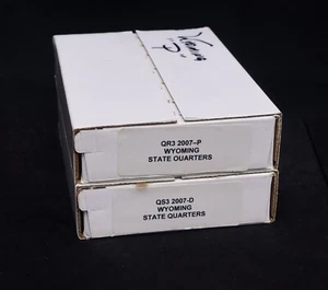 2007 P&D Wyoming State $25 Quarter Bags, Sealed OGP Boxes QR3 & QS3 - Picture 1 of 3