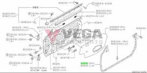 Door Weather Strip Set (RHS) to suit Nissan Skyline R34 GTR / GTT / GT-V / GT4 - - Picture 1 of 1