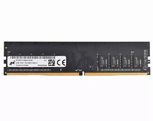 Micron 8GB 1RX8 PC4-2400T DDR4 2400Mhz 288Pin UDIMM Desktop Memory RAM" - Picture 1 of 2