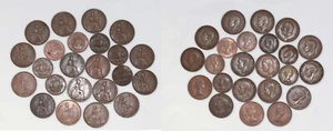 ‘THE HOARD’ BULK LOT 23 BRITISH PENNIES & HALF PENNIES 1928-1967 Nice group - Picture 1 of 16