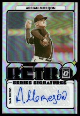 2021 Donruss Optic Retro Signature Series Adrian Morejon Auto #RET-AM - Image 1 of 2