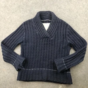Maison Martin Margiela x H&M Sweater Womens Medium Blue Knit Shawl Pullover * - Picture 1 of 14
