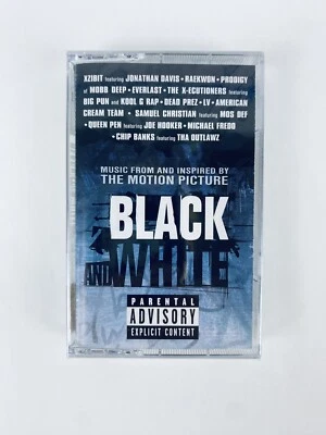 Black and White Soundtrack Cassette Tape SEALED Raekwon, Xzibit, Mos Def, HTF - Image 1 of 3