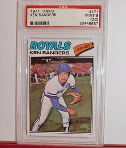 1977 KEN SANDERS TOPPS #171 PSA9 KANSAS CITY ROYALS BASEBALL CARD #8016 - Bild 1 von 2