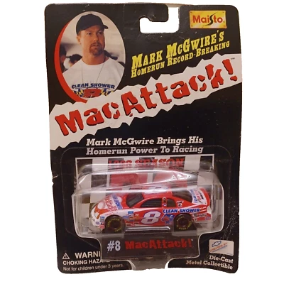 Mark McGwire Homerun Record Breaking Mac Attack Car NASCAR 1999 Unopened - Image 1 of 4