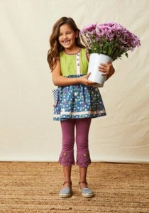 NWT MATILDA JANE 8 GIRL in CHARGE TUNIC & PLAYFUL PALETTE SCRAPPY PANTS - Picture 1 of 10