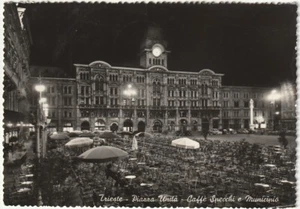 TRIESTE - PIAZZA UNITA' - CAFFE' SPECCHI E MUNICIPIO - VIAGG. 1954 -10226- - Picture 1 of 1