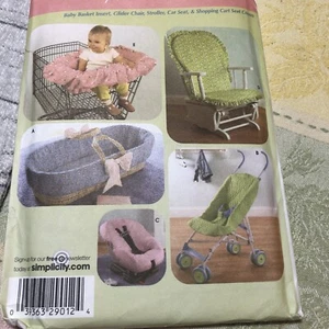 Simplicity Muster 4636 Baby Lebensmittel Einkaufswagen Bezug Kinderwagen Bezug Nähen - Bild 1 von 5