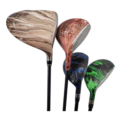 Camouflage Driver 3 Fairway Wood 3 and 4 Hybrid Mens RH Golf Club Bundle - Image 1 of 4