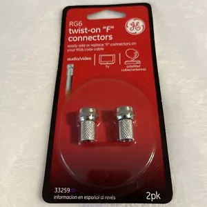 Conectores RG6 Twist On F, 2 incluidos por paquete - Imagen 1 de 6