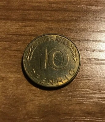 Moneda(s) del Mundo | 1991 D | Alemania | 10 peniques | Europa Europea Foto 1 de 2