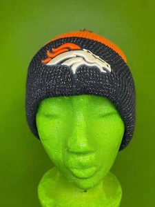 NFL Denver Broncos Sparkly Woolly Bobble Hat OSFM - Picture 1 of 5