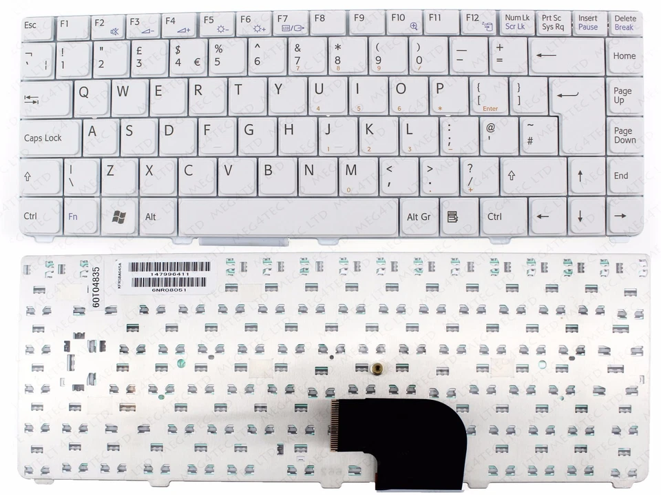 NEW SONY VAIO VGN-C VGN-C2S VGN-C270CNH KEYBOARD UK LAYOUT 147996612 F198 - Image 1 of 2