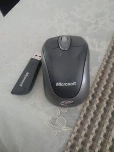 Microsoft Wireless Notebook Optical Mouse 3000 MSK-1056 & USB Receiver Tested - Picture 1 of 2