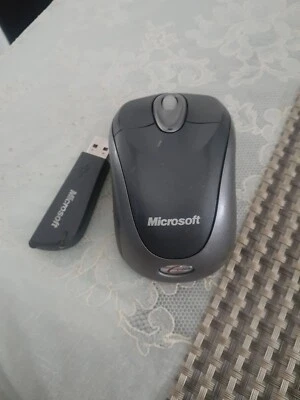 Microsoft Wireless Notebook Optical Mouse 3000 MSK-1056 & USB Receiver Tested - Image 1 of 2