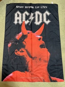 NRMT! 2001 AC DC Stiff Upper Lip Flag Banner 40” X 30” Never Hung! Rock Music - Picture 1 of 3