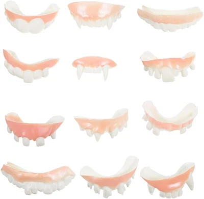 Vaguelly 24 piezas Halloween Dentaduras Dientes Vampiro Juguete Divertido...  Foto 1 de 4