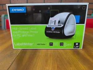 Dymo LabelWriter 450 Turbo Thermal Label Printer with Power Cord/Adapter 1750283 - Bild 1 von 13