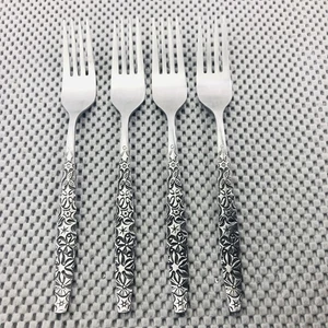 Vtg Ekco Eterna Hodiak DINNER FORKS Stainless Flatware - Lot of 4 - Picture 1 of 7