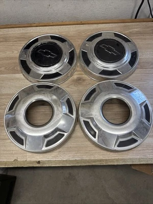 SET OF 4 Chevy Truck 10” DOG DISH HUBCAPS - Image 1 of 4