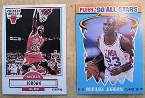 1990-91 Fleer NBA Complete Set 198 Cards + 12 Stickers JORDAN ROBINSON RC NM+ - Imagen 1 de 14