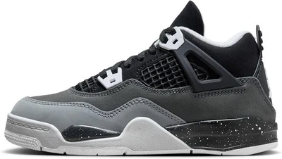 Little Kid's Jordan 4 Retro FEAR (PS) Preto/Branco-Antracite-Preto FV4537 002 - Imagem 1 de 4
