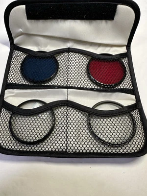 Lote de filtro de lente 4 Tiffen - 58mm feito no Japão com suporte para estojo - Imagem 1 de 4