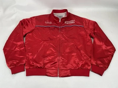 Chaqueta de bombardero de satén Eagle Ridge Purolator Motorsports para hombre talla L roja vintage Foto 1 de 4
