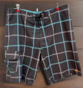 Quicksilver Waterman Collection Herren Bade Board Shorts Gr. 36 braun blau kariert - Bild 1 von 11