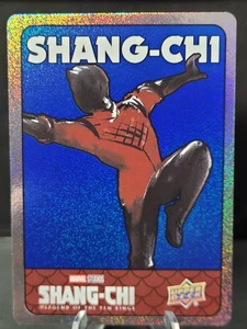 SIMU LIU as Shang-Chi 2022 Upper Deck Marvel Shang-Chi Spectromatic Sticker Blue - Picture 1 of 3