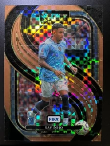 2024-25 Panini Select FIFA Mezzanine Bronze Checker Prizm 63/75 - Savinho #126 - Imagen 1 de 2