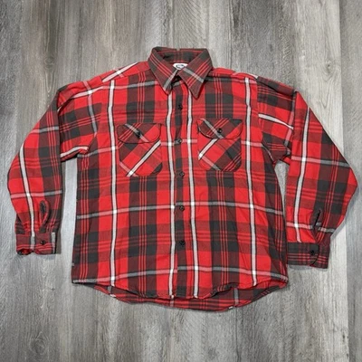 1970s Vintage Mr. Leggs Flannel 100% Cotton Button Down Size Mens Medium USA - Image 1 of 4