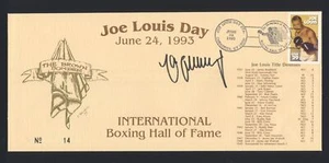 MAX SCHMELING SIGNED Cachet First Day Cover FDC (d.2005) HOF Joe Louis Day - Picture 1 of 3