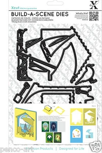 Xcut A5 Shadow Box Build a Scene die set sea side Seaside beach boat deck chair - Picture 1 of 1