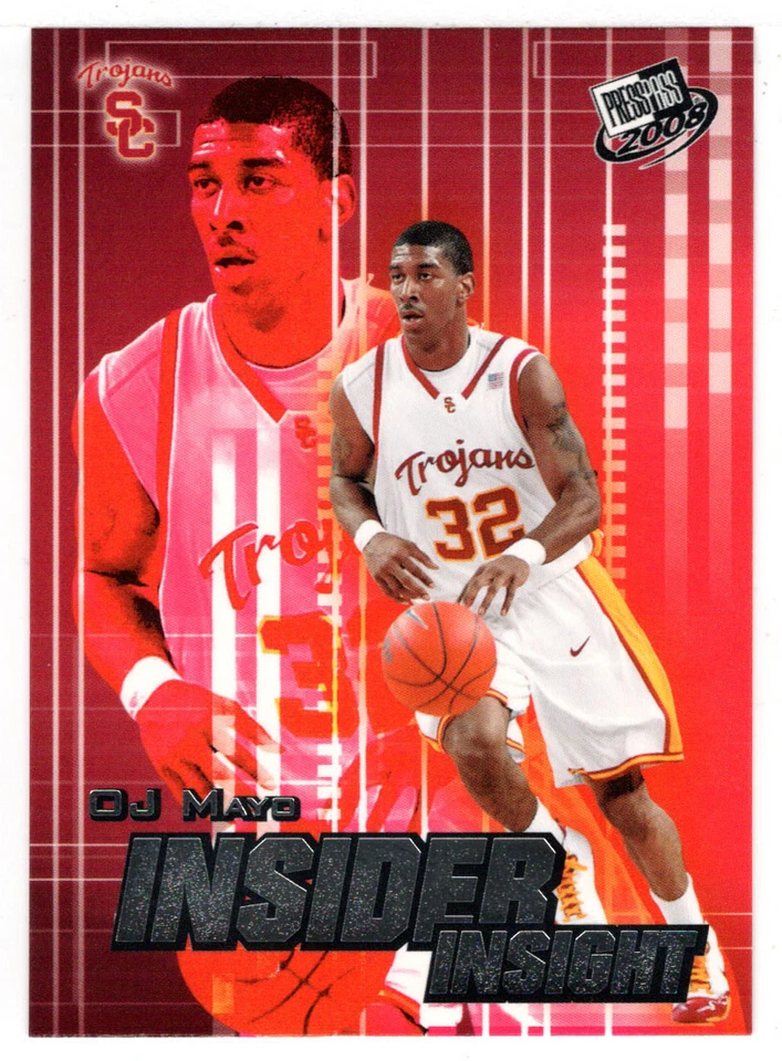 O.J. Mayo - USC Trojans (NBA - NCAA) 2008 Press Pass # II-7 MT - Image 1 of 1
