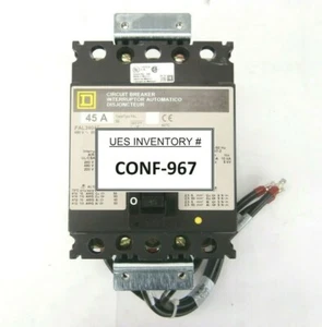 Square D FLA34045 Interrupting Circuit Breaker KLA-Tencor AIT2 CPM New Surplus - Picture 1 of 9