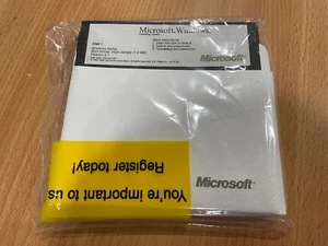 RARE NEW SEALED Microsoft Windows 3.1 5.25" 1.2MB Floppy Disks Genuine - Picture 1 of 2