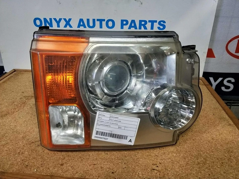 LAND ROVER DISCOVERY RIGHT HEADLAMP HALOGEN, 3, L319, 03/05-09/09 05 06 07 08 09 - image 1 of 4