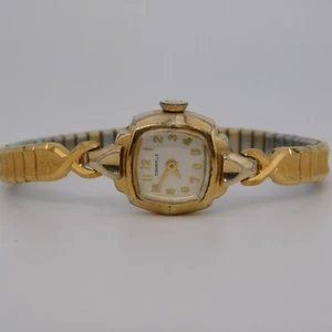 Vintage CARAVELLE N7 Swiss Made Wind-up Women's Watch Sz. 6 1/4" for Repairs - Picture 1 of 10