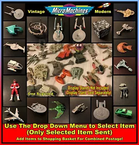 Micro Machines / Micro Brands Star Trek, Star Wars Spaceships Figures Cars +More - Picture 1 of 455