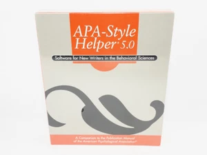 APA Style Helper 5.0 Software, Writers in Behavioral Sciences CD, Windows, New - Picture 1 of 6
