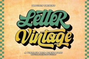 80+ Vintage Font Bundle Vol.1 - Picture 1 of 4