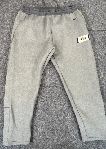 Nike Mens 3XL Gray Missouri Tigers Mizzou Sweatpants Magnetic Leg Opening NWT Cover
