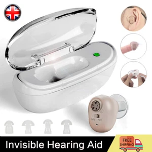 Digital Rechargeable Hearing Aids Kit Invisible In-Ear Sound Voice Amplifier UK - Picture 1 of 12